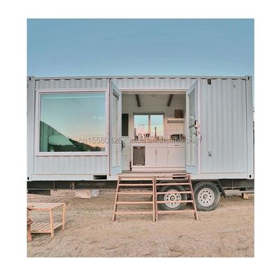 Tubos cuadrados de acero galvanizado estándar australiano de diseño chino 20 pies Casa de jardín prefabricada Un dormitorio Un baño