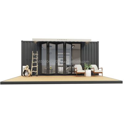 Contenedor de estilo rural con ventanas de aleación de aluminio y acero galvanizado de 180 g 20 pies