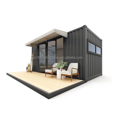 Contenedor de estilo rural con ventanas de aleación de aluminio y acero galvanizado de 180 g 20 pies