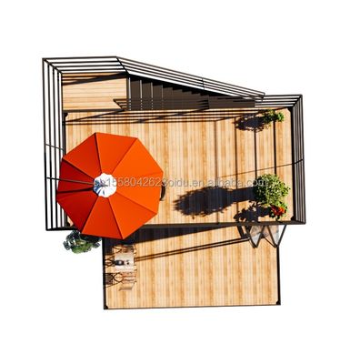 Estructura principal de acero galvanizado de lujo chino moderno Villa prefabricada de acero para un fácil montaje en el ambiente al aire libre