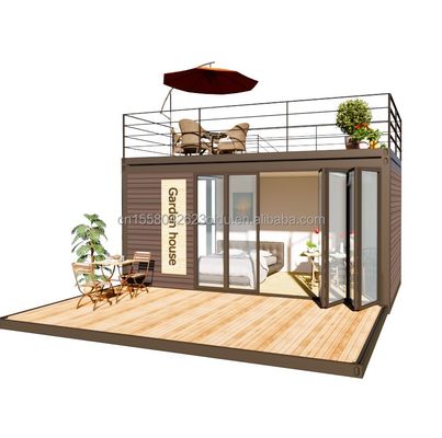 Estructura principal de acero galvanizado de lujo chino moderno Villa prefabricada de acero para un fácil montaje en el ambiente al aire libre