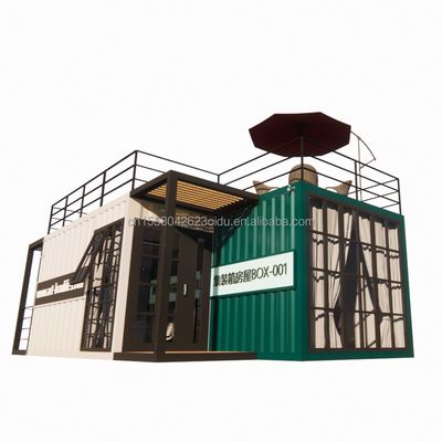 Color personalizado Modelo de construcción rápida Modular Casa prefabricada Hotel Contenedor Casas con baño y cocina para hoteles