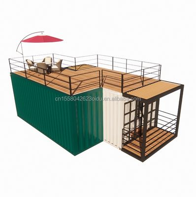 Color personalizado Modelo de construcción rápida Modular Casa prefabricada Hotel Contenedor Casas con baño y cocina para hoteles