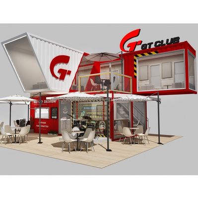 Color personalizado 10ft 20ft Moderno móvil Modular Casa Prefabricada fácil de instalar Paquete plano Contenedor desmontable prefabricado