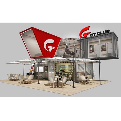 Color personalizado 10ft 20ft Moderno móvil Modular Casa Prefabricada fácil de instalar Paquete plano Contenedor desmontable prefabricado
