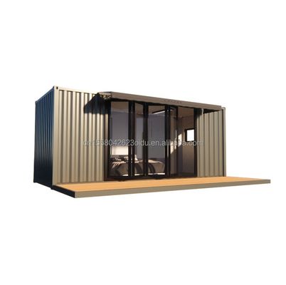 Remolque prefabricado modular residencial con 50/75/100 mm de olas de paneles de sandwich de paredes de 20 pies estilo de diseño moderno