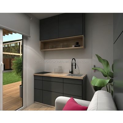 Pared de contenedor expandible 50/75/100mm Panel de sándwich de onda para contenedores de envío portátiles prefabricados de 20 pies y 40 pies al aire libre
