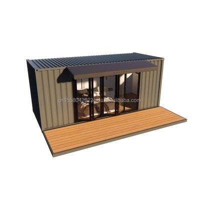 Remolque prefabricado modular residencial con 50/75/100 mm de olas de paneles de sandwich de paredes de 20 pies estilo de diseño moderno