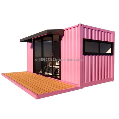 Remolque prefabricado modular residencial con 50/75/100 mm de olas de paneles de sandwich de paredes de 20 pies estilo de diseño moderno
