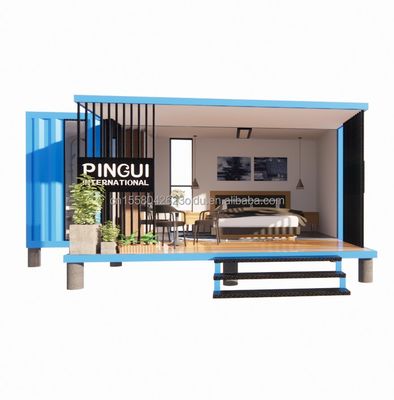 Habitación de contenedores expandible con diseño moderno y ventanas de aleación de aluminio