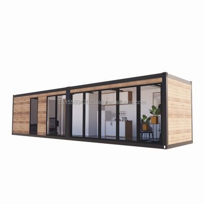 Prefabricado de madera de lujo Mini Living Portátil Contenedor Prefabricado Casas con dormitorio Baño Cocina Salón