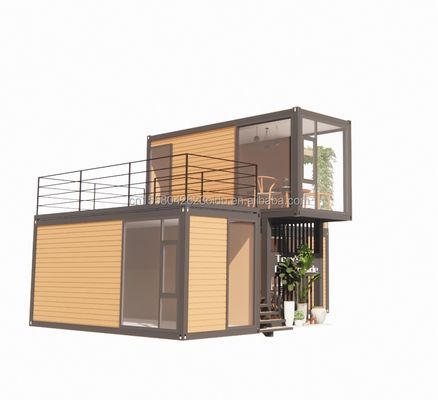 Casas prefabricadas modulares hechas de tubos cuadrados de acero galvanizado para oficinas y apartamentos