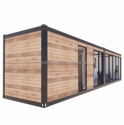 Prefabricado de madera de lujo Mini Living Portátil Contenedor Prefabricado Casas con dormitorio Baño Cocina Salón