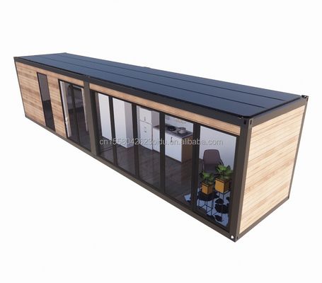 Prefabricado de madera de lujo Mini Living Portátil Contenedor Prefabricado Casas con dormitorio Baño Cocina Salón