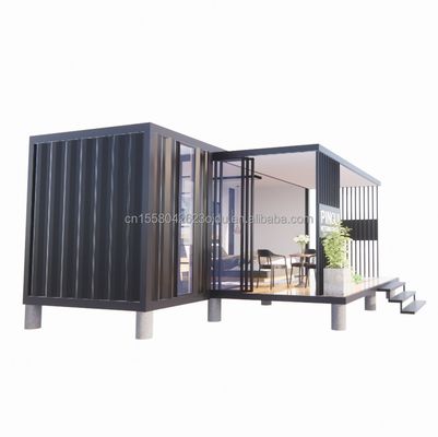 Producto terminado Casa de contenedores emergentes de 20 pies con color personalizado y panel de sándwich de onda de 50/75/100 mm
