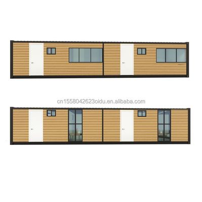 Hotel 40 pies 2 dormitorios vivienda casa de contenedores de color personalizado prefabricado prefabricado modular pequeño móvil envío casas portátiles