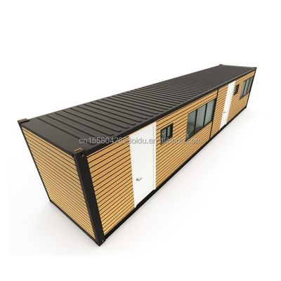 Hotel 40 pies 2 dormitorios vivienda casa de contenedores de color personalizado prefabricado prefabricado modular pequeño móvil envío casas portátiles