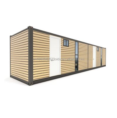 Hotel 40 pies 2 dormitorios vivienda casa de contenedores de color personalizado prefabricado prefabricado modular pequeño móvil envío casas portátiles