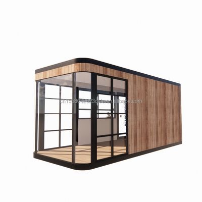 Tubos cuadrados de acero galvanizado Estructura 20FT Contenedor Bar de café Casa solar móvil Bar al aire libre con color personalizado