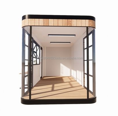 Tubos cuadrados de acero galvanizado Estructura 20FT Contenedor Bar de café Casa solar móvil Bar al aire libre con color personalizado