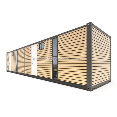 Contenedor de envío móvil con 4 dormitorios Residencial Mini Salón Pared 50/75/100mm Panel de sándwich de onda