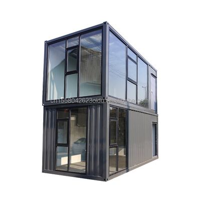 Casas de contenedores portátiles de lujo Prefabricadas de 20 pies 40 pies Casas con color personalizado