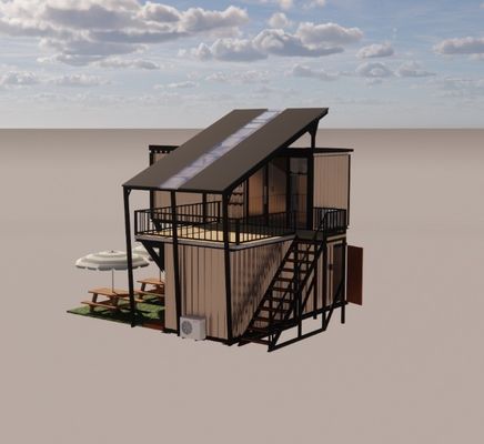 Acero galvanizado con flexión de 180g Diseño del marco Estructura de acero Villa modular para contenedores de lujo Casas prefabricadas