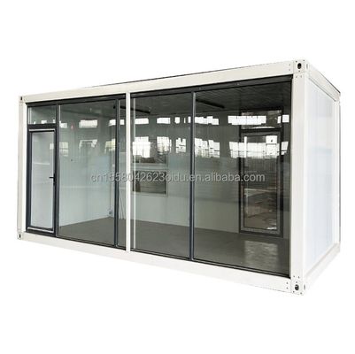 Casas de contenedores portátiles de lujo Prefabricadas de 20 pies 40 pies Casas con color personalizado