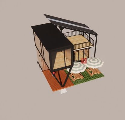 Acero galvanizado con flexión de 180g Diseño del marco Estructura de acero Villa modular para contenedores de lujo Casas prefabricadas