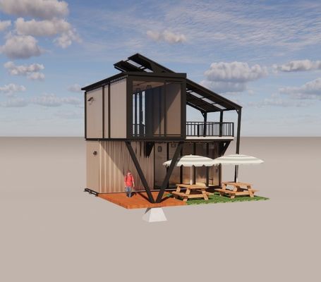 Acero galvanizado con flexión de 180g Diseño del marco Estructura de acero Villa modular para contenedores de lujo Casas prefabricadas