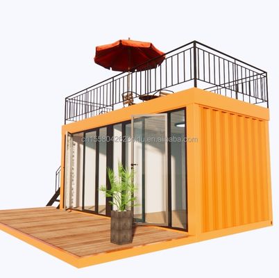Venta directa de montaje rápido estructura prefabricada de acero casa móvil para el hogar de la cafetería contenedor en 20 pies o 40 pies