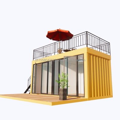 Venta directa de montaje rápido estructura prefabricada de acero casa móvil para el hogar de la cafetería contenedor en 20 pies o 40 pies