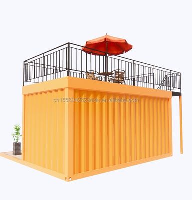 Venta directa de montaje rápido estructura prefabricada de acero casa móvil para el hogar de la cafetería contenedor en 20 pies o 40 pies