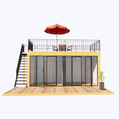 Venta directa de montaje rápido estructura prefabricada de acero casa móvil para el hogar de la cafetería contenedor en 20 pies o 40 pies