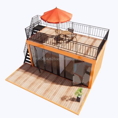 Venta directa de montaje rápido estructura prefabricada de acero casa móvil para el hogar de la cafetería contenedor en 20 pies o 40 pies