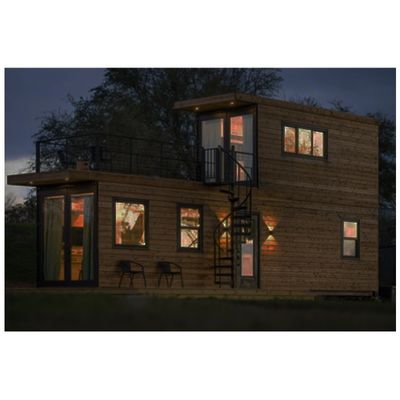 Casa de contenedores móviles de suelo de madera para transporte y carga 20'/40' Contenedor Prefabricado Modular Casas de contenedores plegables