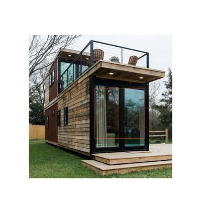 Casa de contenedores móviles de suelo de madera para transporte y carga 20'/40' Contenedor Prefabricado Modular Casas de contenedores plegables
