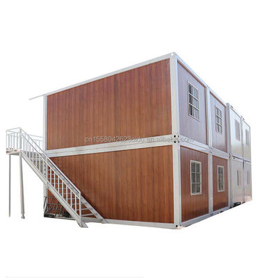 Casa de contenedores prefabricada de acero galvanizado con baño y diseño desmontables