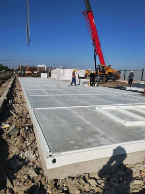 Oficina Temporal Hoteles Tiendas Casas de madera con 50/75/100mm Panel Sandwich de onda Pared Conteniente de montaje rápido moderno de 20 pies