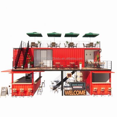Experimenta lo mejor de los quioscos de cerveza/café/comida con nuestro bar y terraza de contenedores de 40 pies