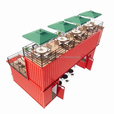 Experimenta lo mejor de los quioscos de cerveza/café/comida con nuestro bar y terraza de contenedores de 40 pies