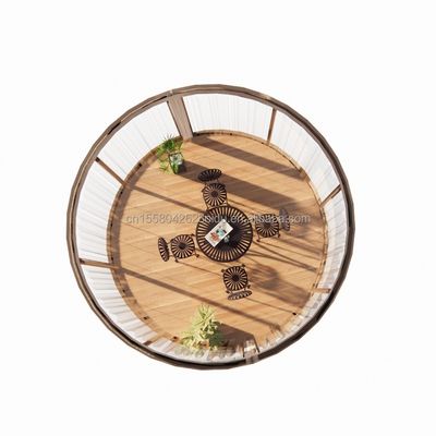 Tubos cuadrados de acero galvanizado Casas de madera estándar de la UE Casas de vidrio Sunshine Casa prefabricada Tienda móvil Tienda para jardín Café