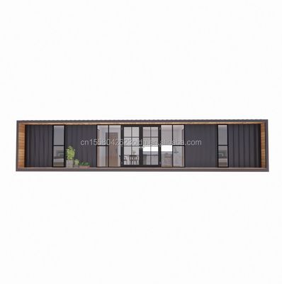 Estructura principal Tubos cuadrados de acero galvanizado de lujo 2 dormitorios módulo de contenedor plano para casa conveniente en 20 pies o 40 pies