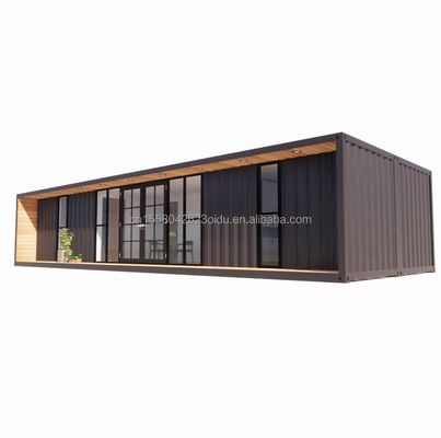 Estructura principal Tubos cuadrados de acero galvanizado de lujo 2 dormitorios módulo de contenedor plano para casa conveniente en 20 pies o 40 pies