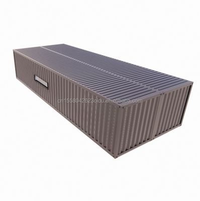 Estructura principal Tubos cuadrados de acero galvanizado de lujo 2 dormitorios módulo de contenedor plano para casa conveniente en 20 pies o 40 pies