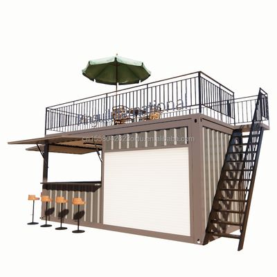 Contenedor portátil estándar Casa prefabricada de acero Oficina móvil 20 pies Contenedor plegable expandible Casa para sala de actividades