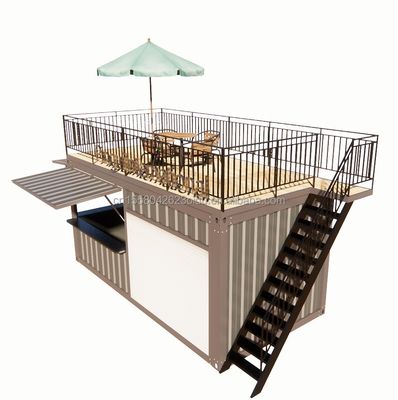 Contenedor portátil estándar Casa prefabricada de acero Oficina móvil 20 pies Contenedor plegable expandible Casa para sala de actividades