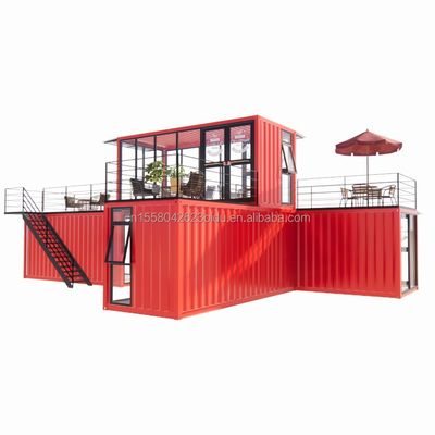 50/75/100 mm Panel de sandwich de onda Modular de pared Tienda móvil para contenedores Tienda de postres calle Prefab Café Quiosco Booth Diseño