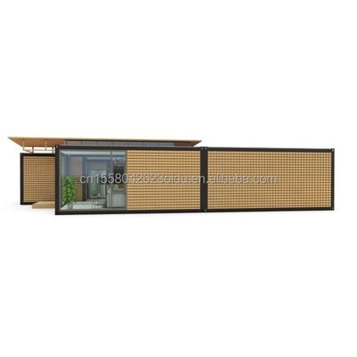 Cuadro de acero de acero galvanizado con flexión de acero 180g 20ft 40ft Casa prefabricada con diseño de contenedor moderno y paredes de paneles sandwich de onda