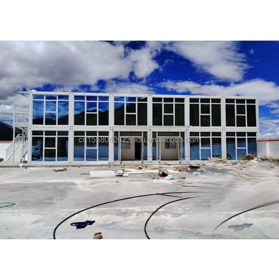 Hotel Estándar Contenedor Portátil Casa Prefabricada de Acero Oficina Móvil 20 pies Contenedor Plegable Extensible Sala de Actividades